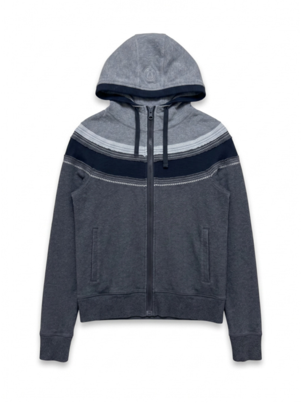 LULULEMON Zipup Gray Hoodie Long Sleeves Athletic, Sz 12